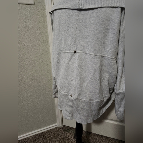 Wilfred Diderot Cocoon Gray Cream Knit Sweater Studded M - Picture 6 of 10